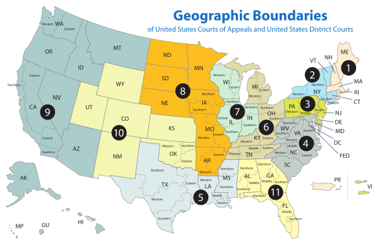 Federal Circuit Map